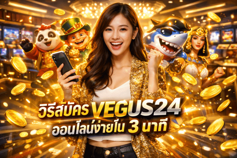 วิธีสมัคร VEGUS24 ออนไลน์ง่ายใน 3 นาที